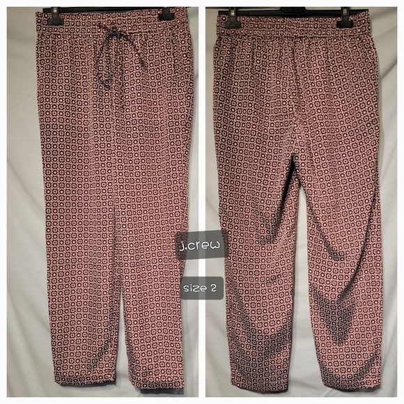 j crew geo print pants size 2 - Picture 1 of 8